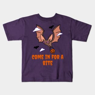 Come In For A Bite Bat Kids T-Shirt